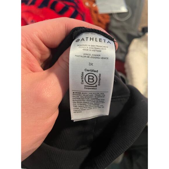 Athleta Venice Jogger High Rise Athletic Casual Pants in Black Size 3X EUC - Picture 8 of 13